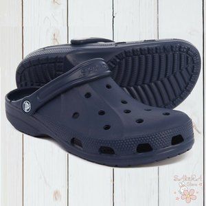 NWT CROCS MENS NAVY BLUE SLIP ON RALEN CLOGS SHOES